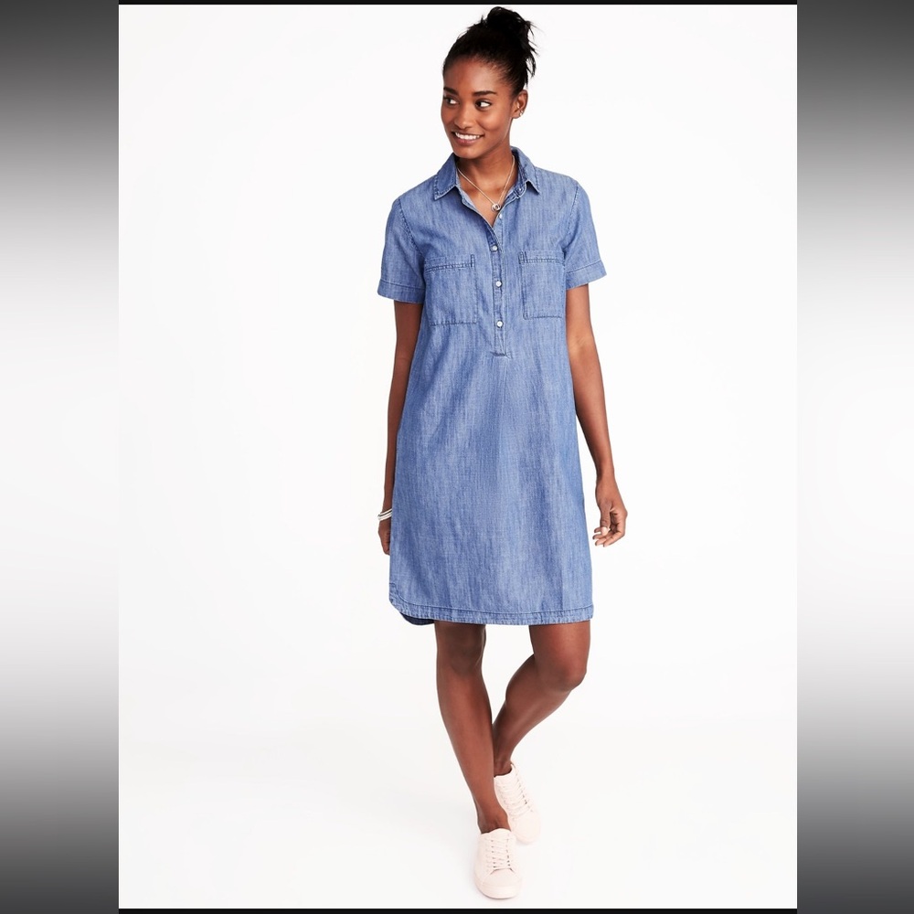 Old Navy Chambray Shirt Dress